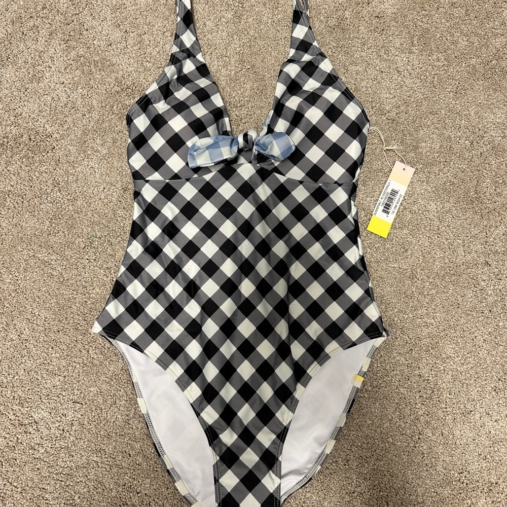 NWT size 2 Summersalt Black and White Checkered Swimsuit
